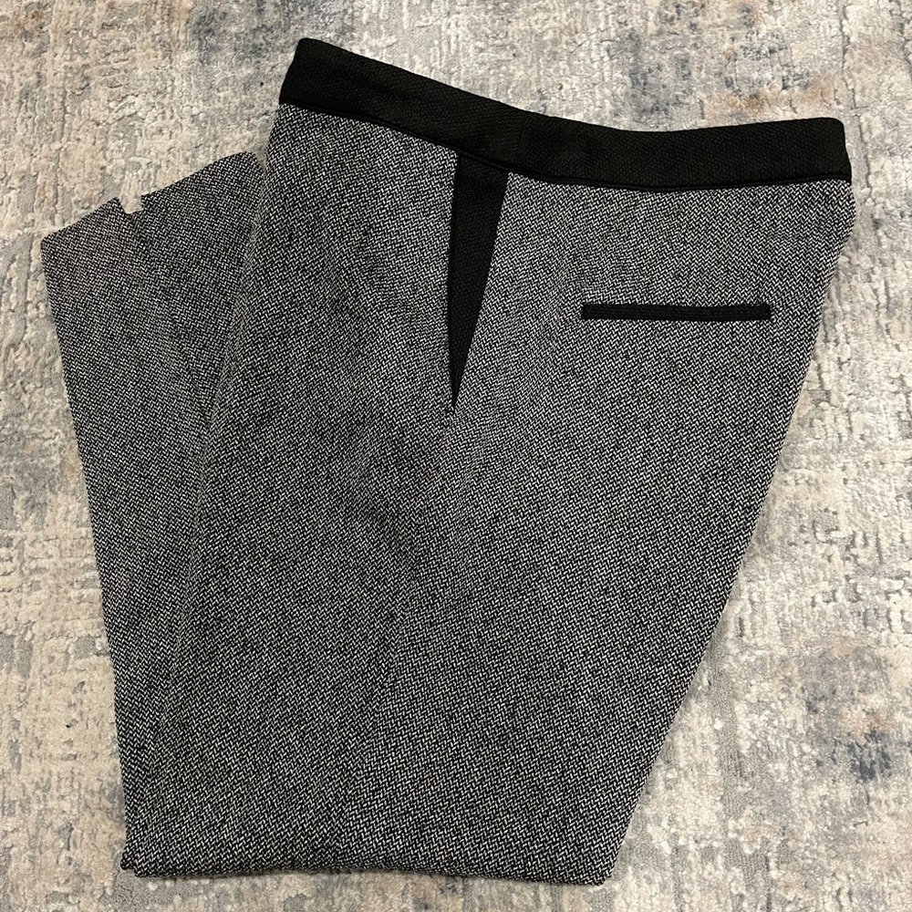H&M Cropped Tuxedo Style Dress Pants